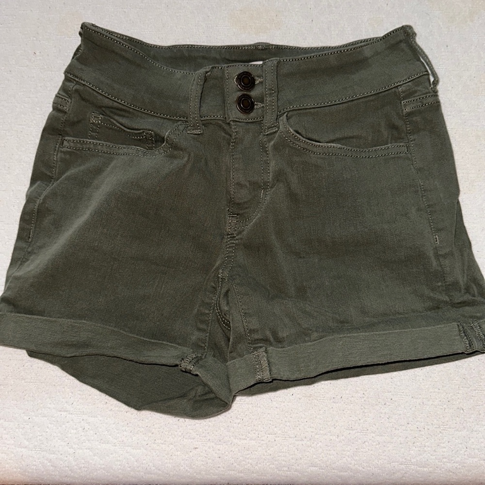 green shorts